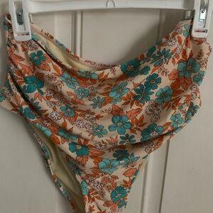Floral High-Waisted Bikini Bottom